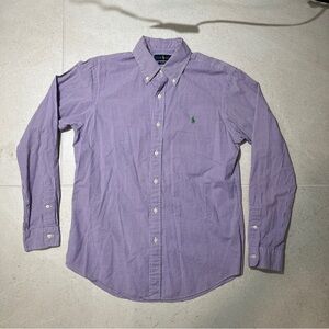 Polo Ralph Lauren Purple Gingham  Check Button Down Shirt Men’s Size M